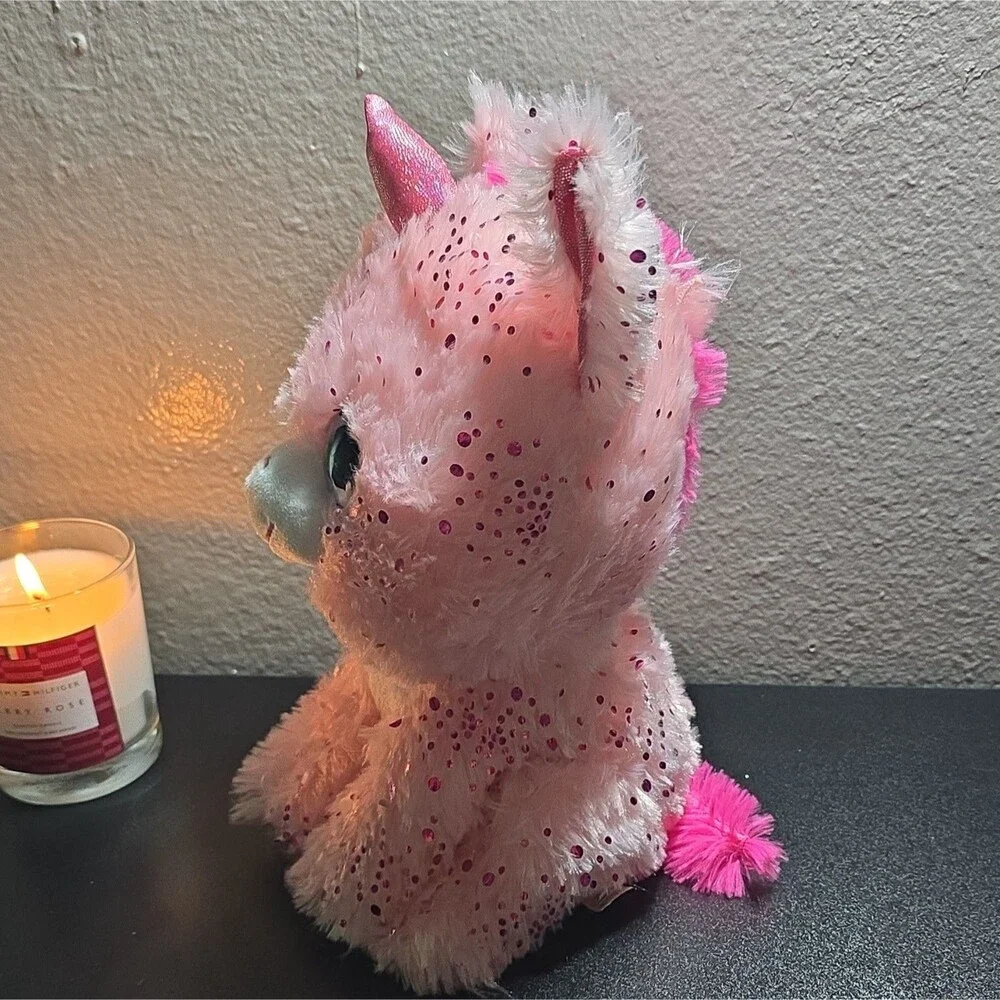 Toy Factory Scent Sations Scented Pink Glitter Cat Plush Stuffed Animal